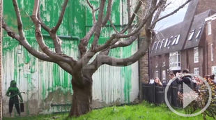 Banksy crea un nuevo mural en una calle de Londres