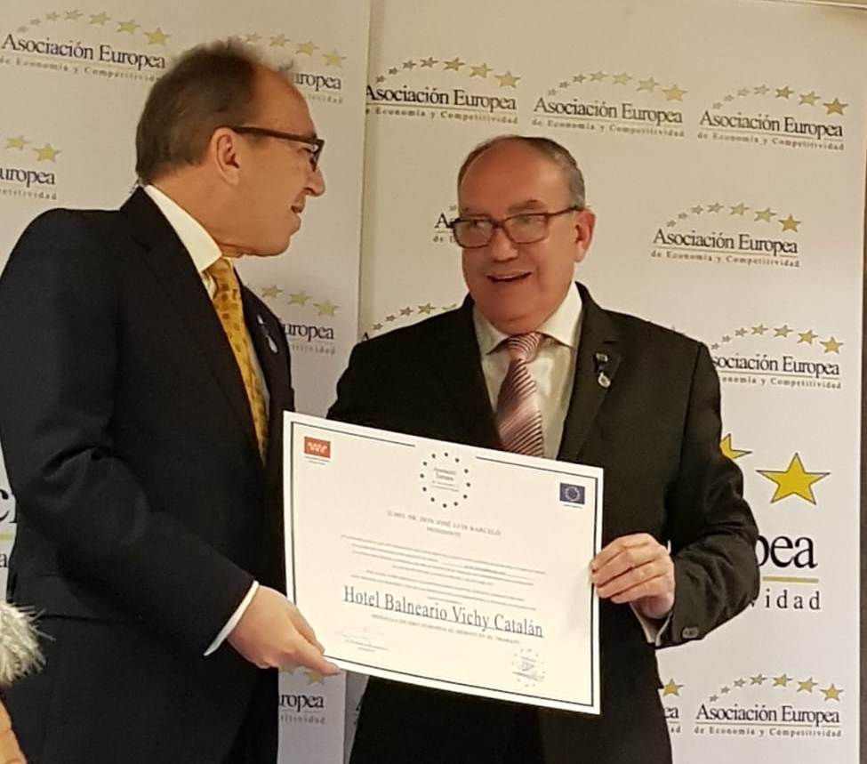 El Hotel Balneario Vichy Catalan, galardonado con la Medalla de Oro al Mérito en el Trabajo