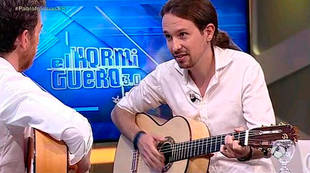 Entre Pablo Iglesias y Pablo Motos no hubo sintonía pero si canción