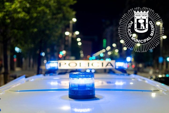 Parte superior de un vehículo de la Policía Municipal de Madrid