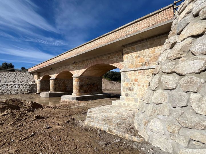 Puente de Villamanta rehabilitado tras la DANA