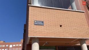 Edificio donde un hombre ha resultado quemado en un incendio en Getafe
