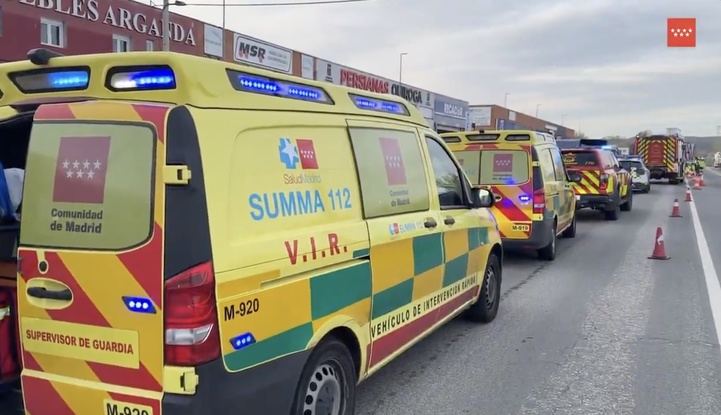 Accidente de tráfico en Arganda