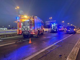 Atropellado al salir de su coche tras sufrir un accidente en la M-50 en Las Rozas