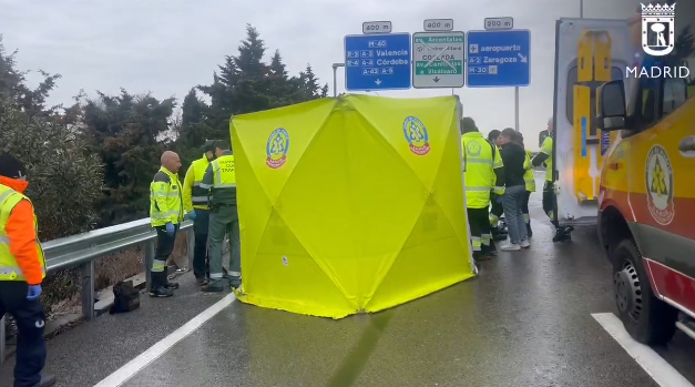 Accidente mortal de un motorista en la M-21