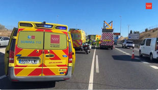 Accidente mortal de un motorista en la M-50