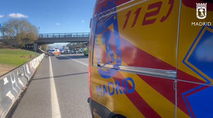 Accidente mortal de un motorista en la A-2