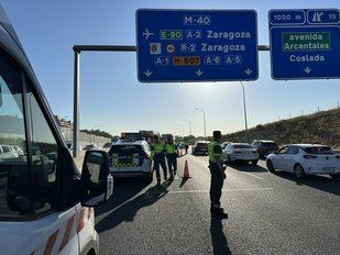 Accidente de moto en Puente de Vallecas