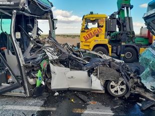 Aparatoso accidente múltiple con 10 heridos en la M-600 en Brunete
