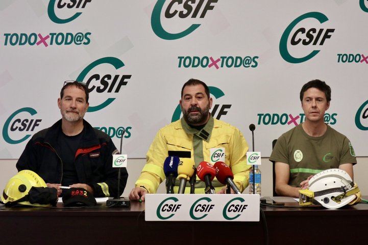Agustin Argulo, coordinador nacional de bomberos forestales de CSIF