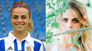 Esta futbolista que estudia INEF, ya ha hecho sus pinitos posando