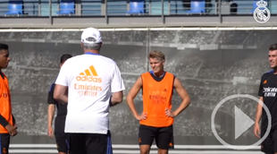 Primer entreno del Real MAdrid de Ancelotti