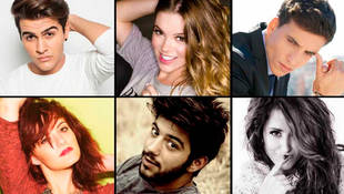 Los seis candidatos a participar en Eurovisión 2016; Xuso Jones, Salvador Beltrán, Maverick, María Isabel, Electric Nana y Barei