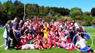 Así fue la celebración de las chicas del Atlético de Madrid