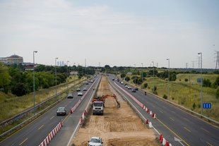 El primer tramo de las obras en la carretera de Colmenar, listo para principios de 2026