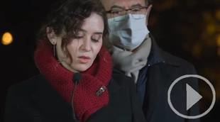 Ayuso denuncia la "infamia" del Gobierno por su relacion con "los herederos de ETA"