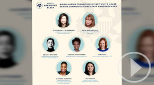 Biden nombra a un equipo de comunicación sólo por mujeres