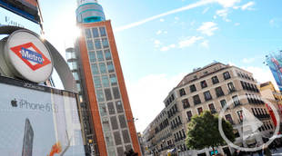 Las pantallas de cine de Gran Vía y Callao muestran vídeos de ayuda a los refugiados