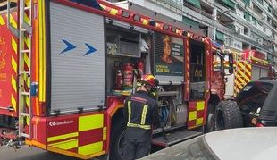 Al lugar del siniestro se han desplazado cuatro dotaciones de Bomberos