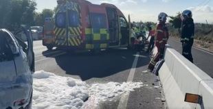Fallece un hombre tras salirse de la vía en la M-616 en Alcobendas