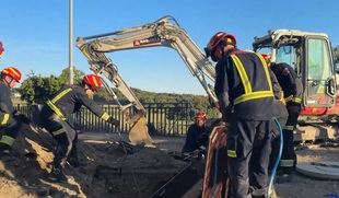 Muere un hombre sepultado en la zanja en la que trabajaba en Galapagar