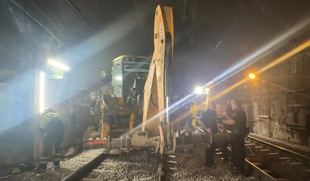 Fallece un trabajador en un túnel de Cercanías por un golpe con una retroexcavadora