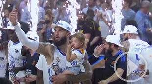 Así celebró el Real Madrid su título ACB