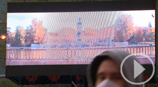 Así es el "Cine de Balcón" en Madrid