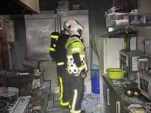 Incendio en la cocina de un restaurante de Aranjuez por la explosión de una freidora