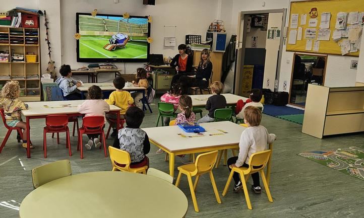 Centro educativo abierto el día después del apagón