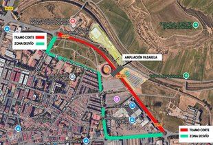Corte nocturno en la M-408 entre Parla y Pinto por las obras de la pasarela de la nueva estación
