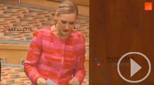 Cifuentes: "Queréis entregar el gobierno a la izquierda"