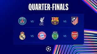 Cruces de cuartos de final en Champions