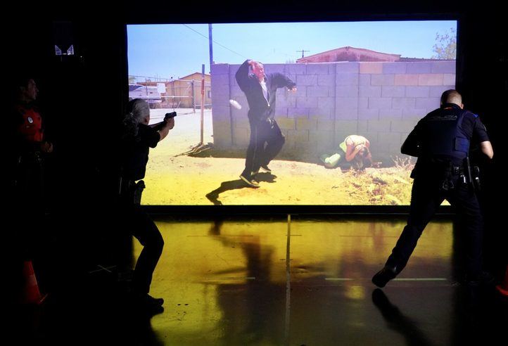 Nuevo simulador de tiro de la Policía Municipal de Madrid