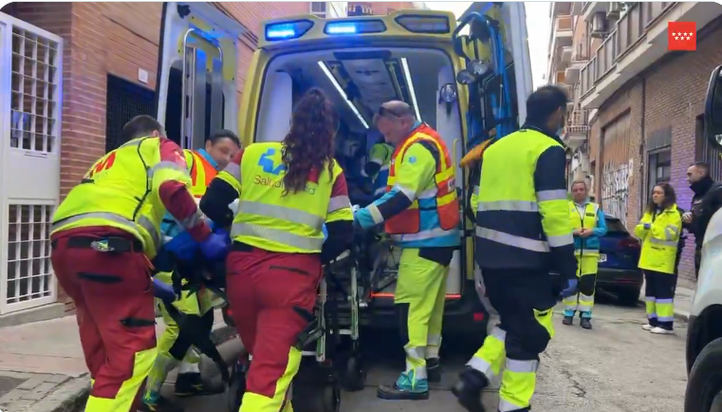 El Summa traslada a un trabajador herido en un accidente laboral en Chamartín