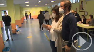Esta ha sido la apertura de un colegio electoral en Madrid