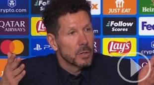 El enfado de Cholo Simeone:¿Ustedes lo vieron?