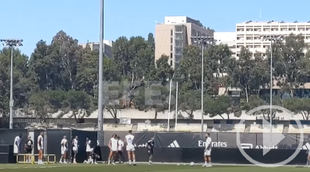 El Real Madrid entrena en Los Ángeles con Benzema incluido