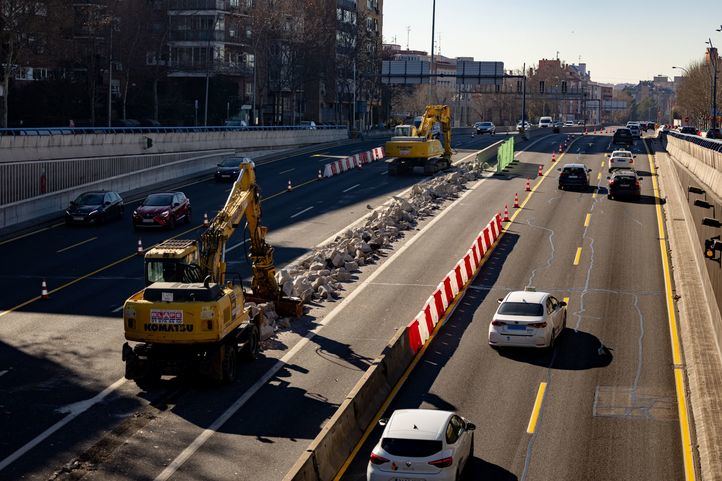 Obras en la A-5