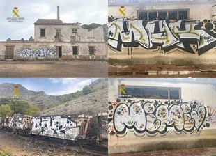 Localizados en Madrid varios de los autores de grafitis en entorno protegido de Murcia