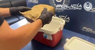 Detenido en Latina por llevar un kilo de cocaína en una nevera de playa