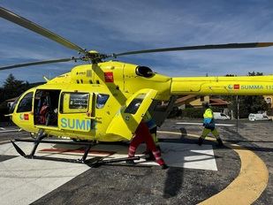 Herido grave un motorista tras sufrir un accidente en Santa María de la Alameda