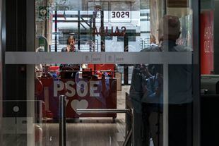 La sede del PSOE, en el número 70 de la calle Ferraz.