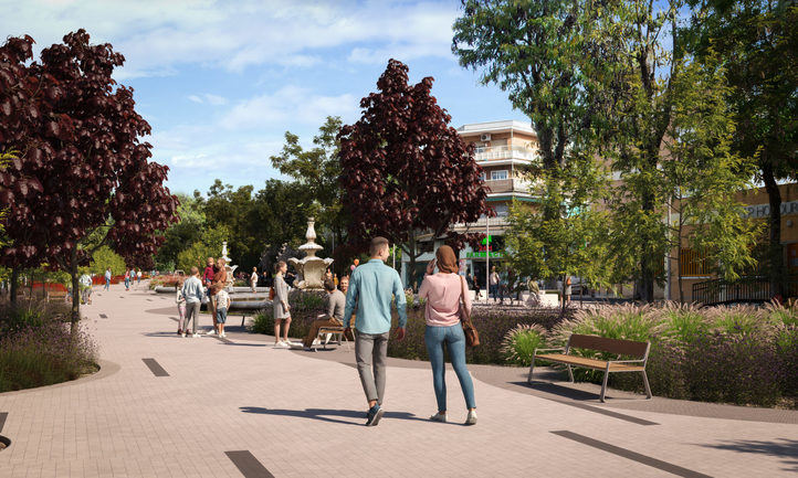 Recreación de cómo quedará el paseo de Federico García Lorca