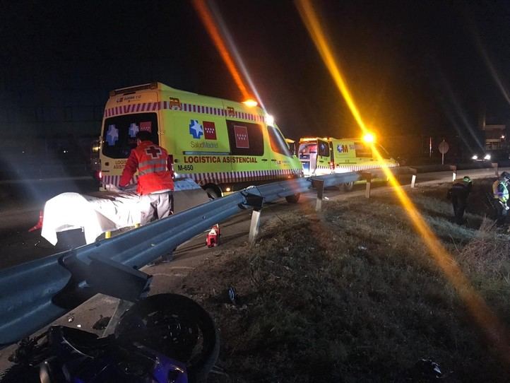 Accidente en la M-404 a la altura de Griñón.
