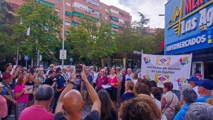 Archivo: Una de las anteriores protestas de los vecinos de Las Águilas en petición de una parada de Metro en el barrio