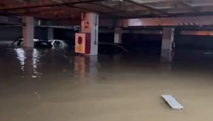 Garaje inundado en Alcorcón