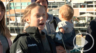 La activista Greta Thunberg llega a Lisboa