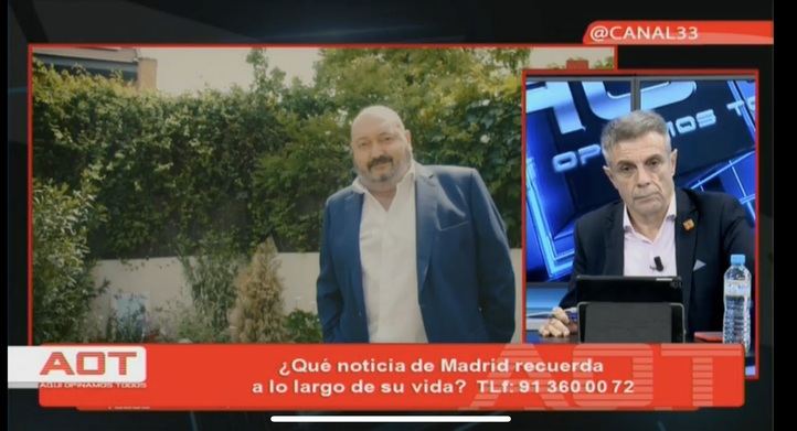 Homenaje a Constantino Mediavilla en Canal 33