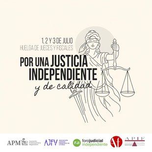 Normalidad en los juzgados madrileños en la primera jornada de huelga de jueces y fiscales